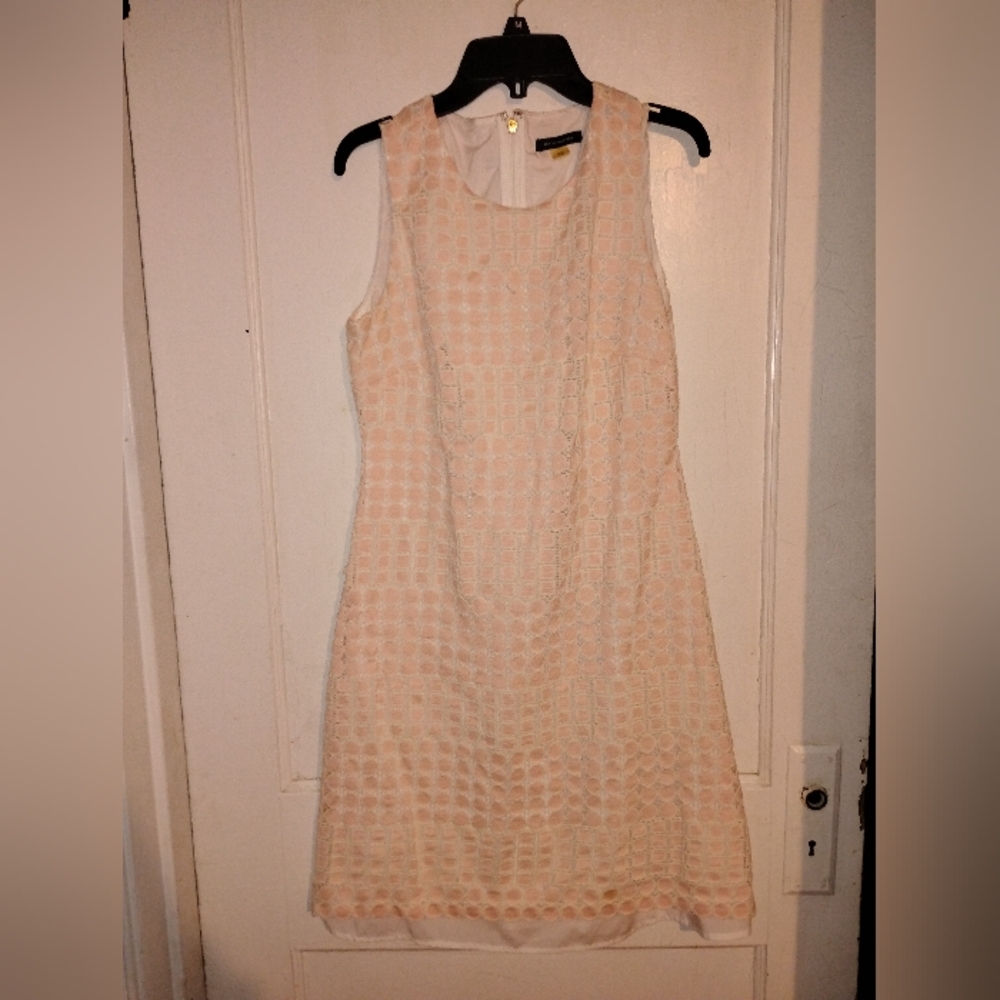 Elegant Cream Sleeveless Dress